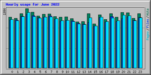 Hourly usage for June 2022