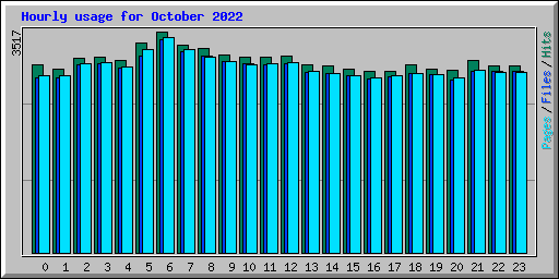 Hourly usage for October 2022